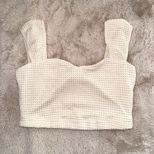 Shein Knit Crop Top in Cream